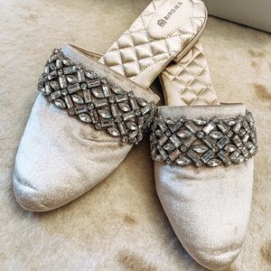 Birdies Songbird Mules - Snow Crystal